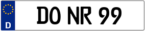 Trailer License Plate